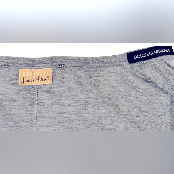 DOLCE & GABBANA “JAMES DEAN” GRAY T-SHIRT